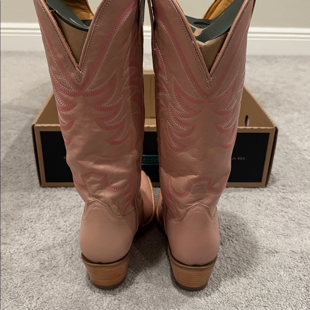 Tecovas The Annie Boots in Misty Rose - Picture 3 of 6